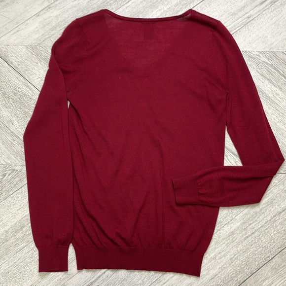 Ann Taylor Burgundy Sweater - Picture 2 of 4